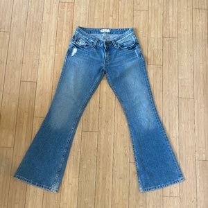 BKE flare distressed denim  Sz 28 x 31.5